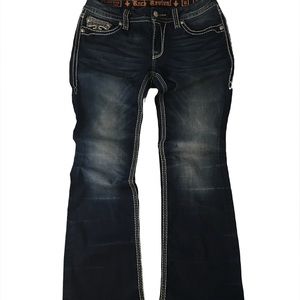 ROCK REVIVAL Dark Wash Boot Cut SIZE 31
